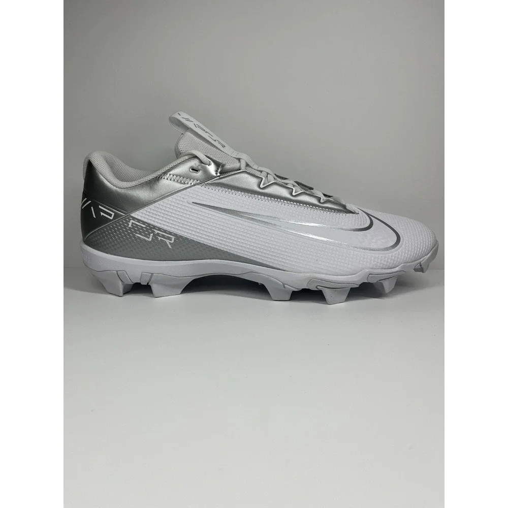 Nike Vapor Edge Shark 2‎ Football Cleats Men's 16 Metallic Silver/White